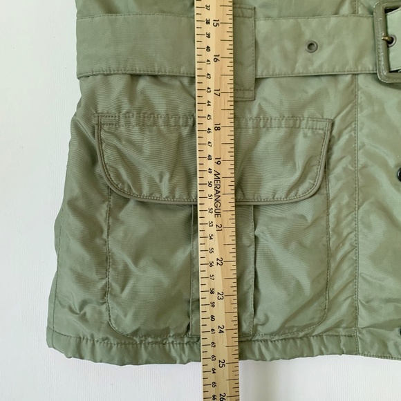 Barbour Amelia Moto Chore Green Khaki Jacket Coat Waterproof Fisherman Old Money - Picture 16 of 16